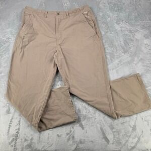 Harley Davidson Pants Men Size 40 Tan Khaki Canvas Work Biker Mechanic Cotton